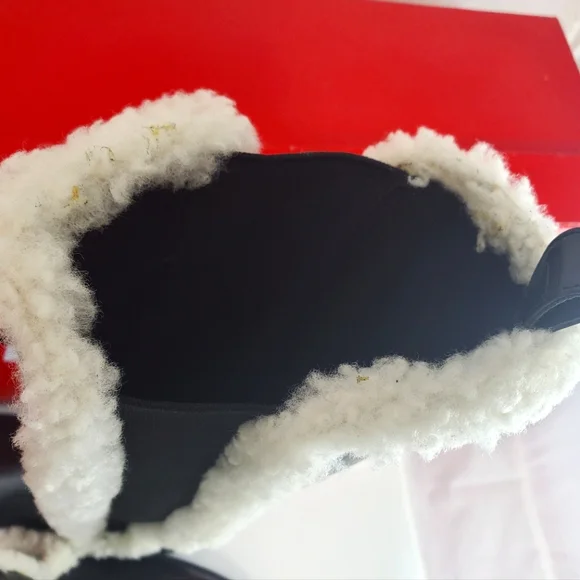 NWT$495 STAUD Women's Palamino Shearling Trim Black Cream Riding Boots Sz 36, 6 - Picture 12 of 16